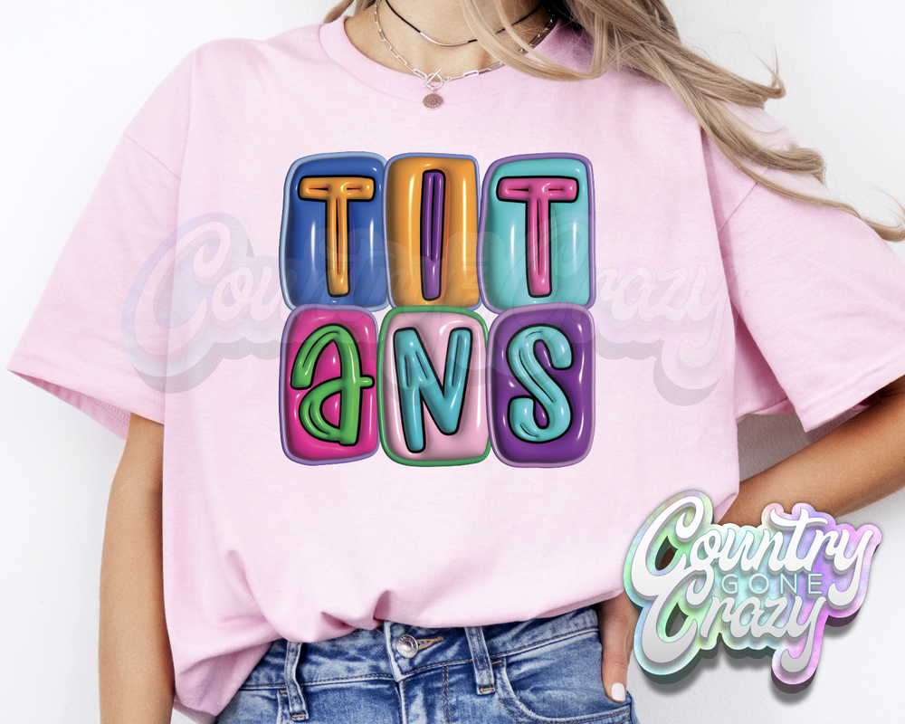 Titans •• Bubble •• T-Shirt-Country Gone Crazy-Country Gone Crazy
