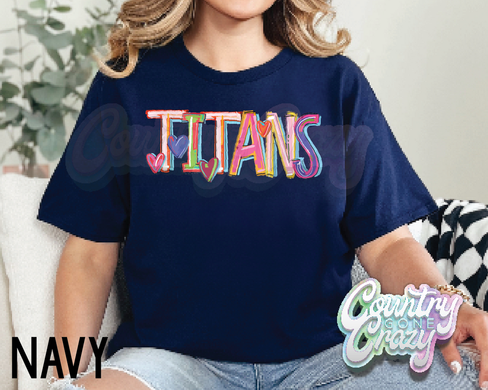 Titans • Splash • T-Shirt-Country Gone Crazy-Country Gone Crazy