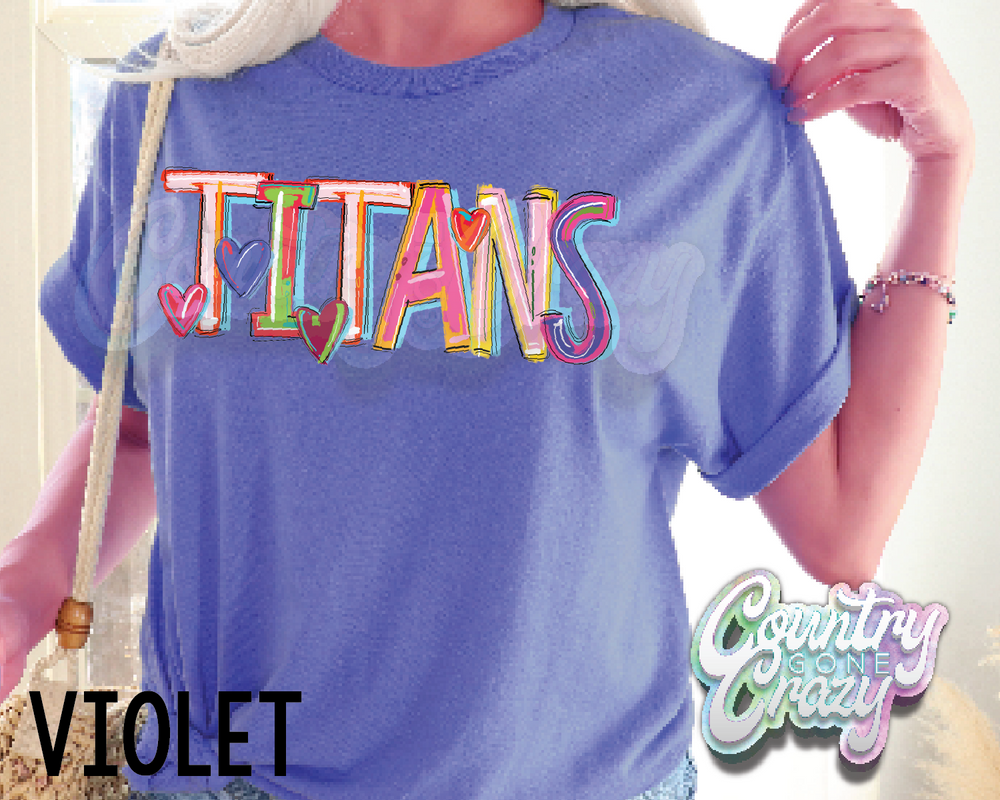 Titans • Splash • T-Shirt-Country Gone Crazy-Country Gone Crazy