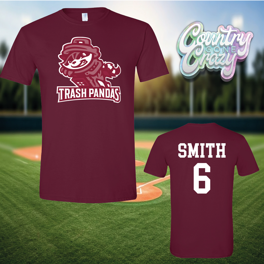 Trash Pandas Maroon T-Shirt-Country Gone Crazy-Country Gone Crazy