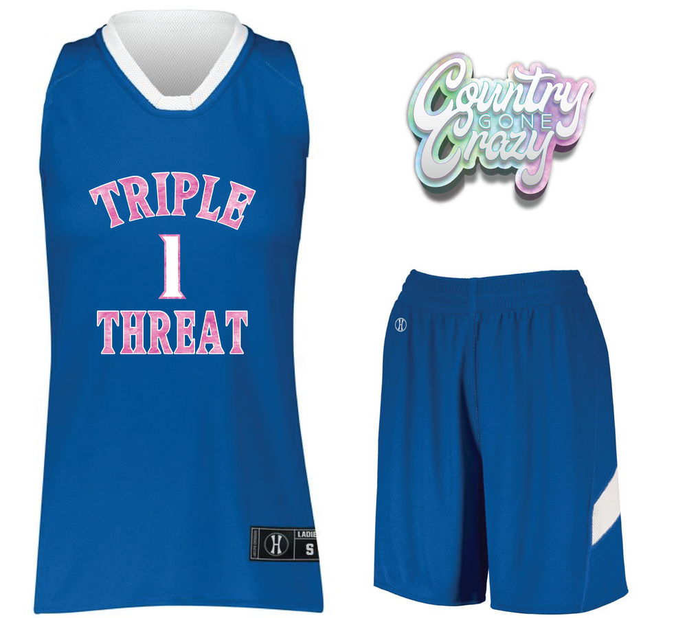 Triple Threat Basketball Uniform-Country Gone Crazy-Country Gone Crazy