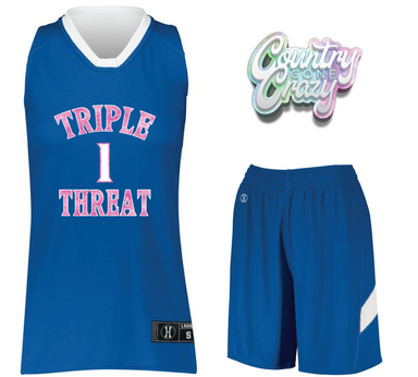 Triple Threat Basketball Uniform-Country Gone Crazy-Country Gone Crazy