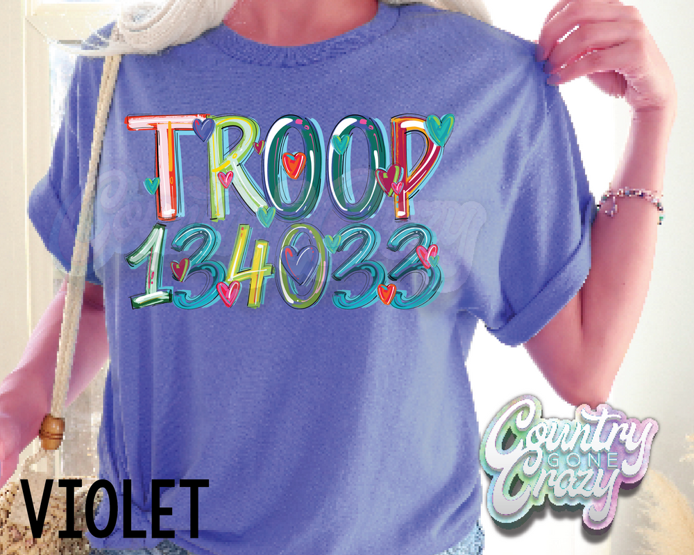 TROOP 134033 • Splash • T-Shirt-Country Gone Crazy-Country Gone Crazy