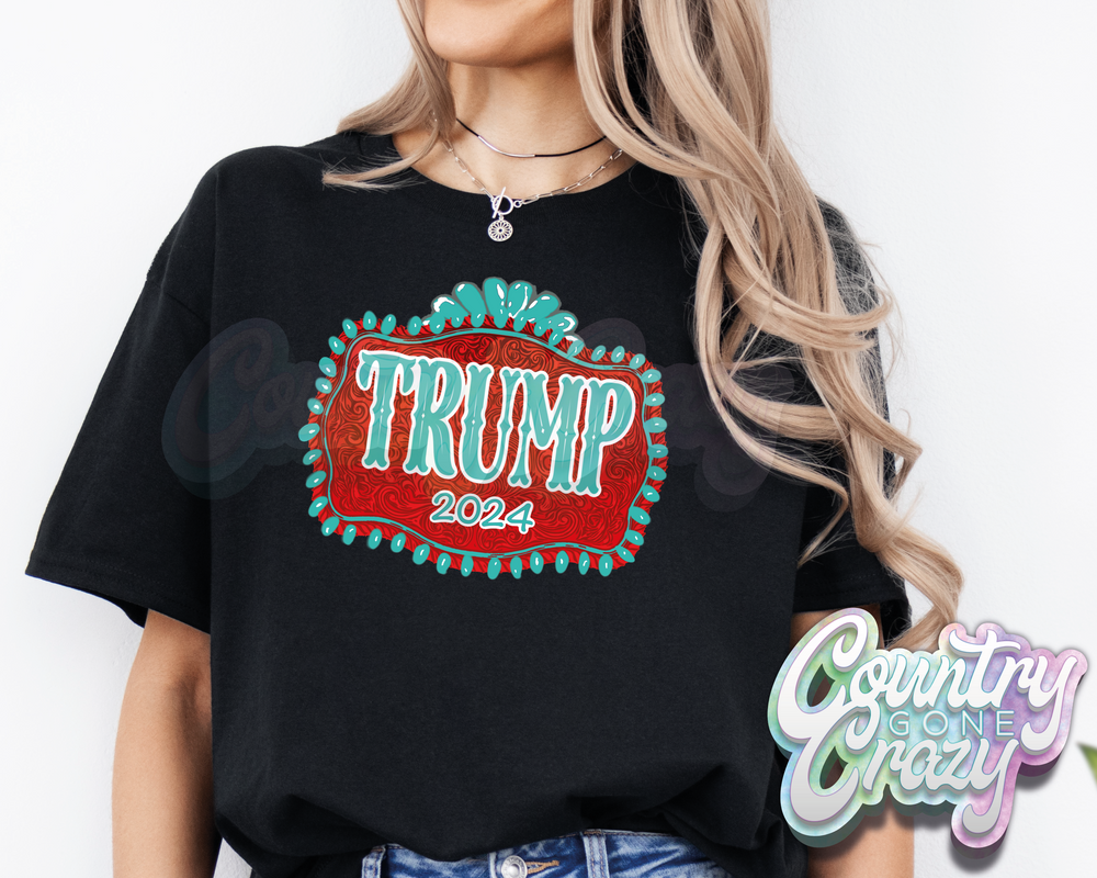 Trump Turquoise Buckle - T-Shirt-Country Gone Crazy-Country Gone Crazy