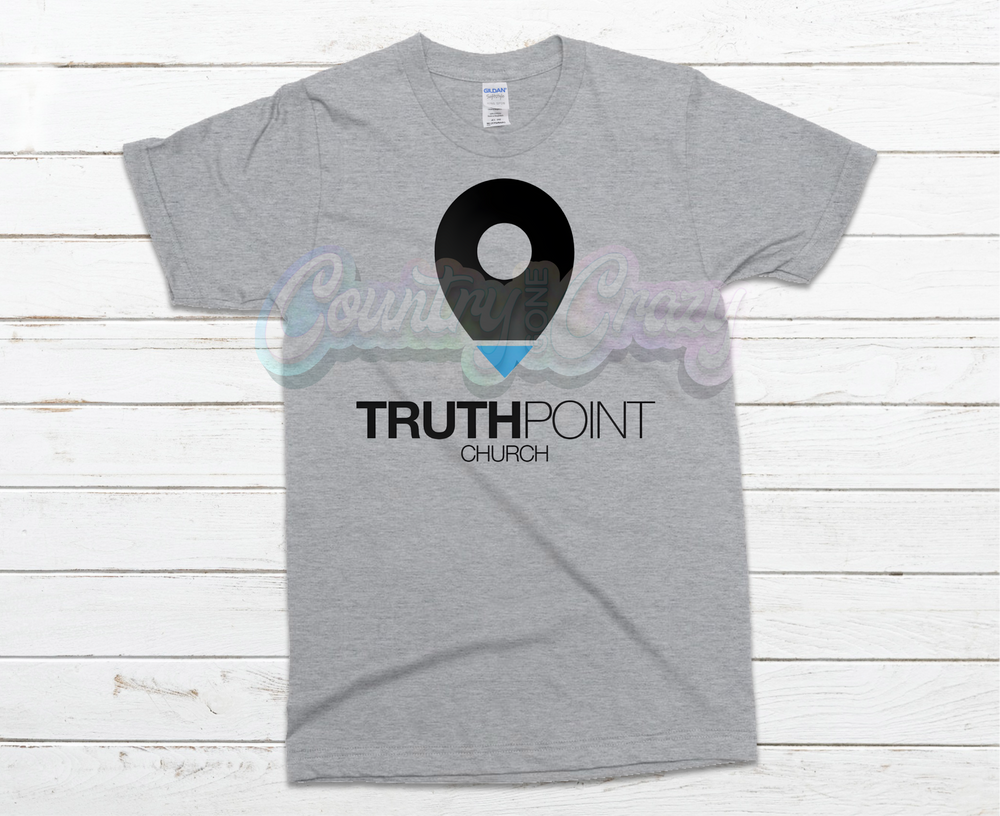 TRUTH POINT CHURCH - COMFORT COLORS - T-SHIRT - UNISEX-Country Gone Crazy-Country Gone Crazy