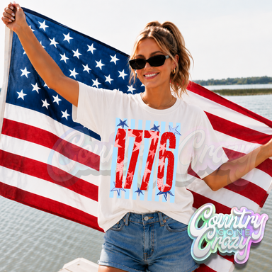 1776 VERTICAL STRIPES BLUE-Country Gone Crazy-Country Gone Crazy