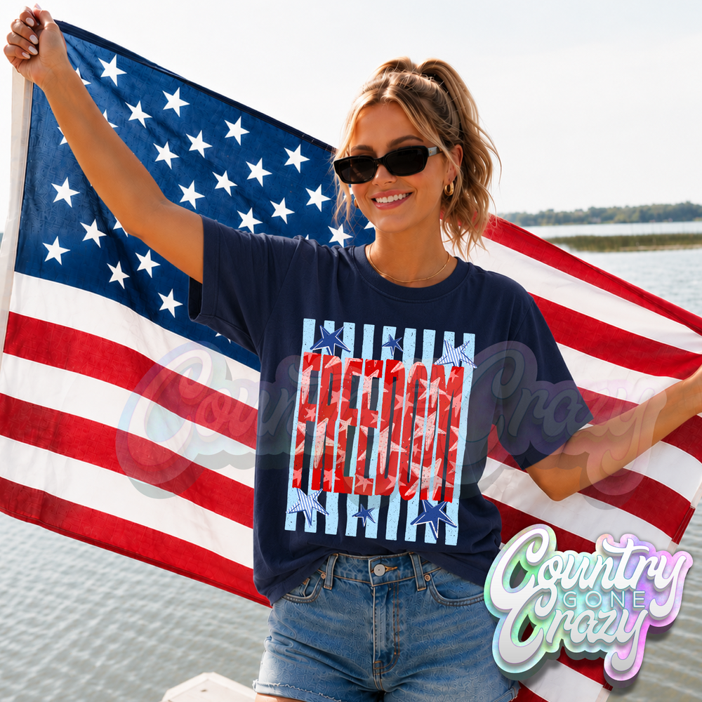 FREEDOM VERTICAL STRIPES BLUE