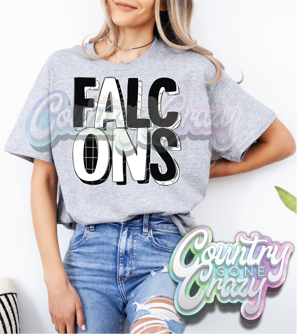 Falcons - Tuxedo - T-Shirt-Country Gone Crazy-Country Gone Crazy