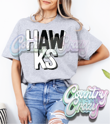 Hawks - Tuxedo - T-Shirt-Country Gone Crazy-Country Gone Crazy