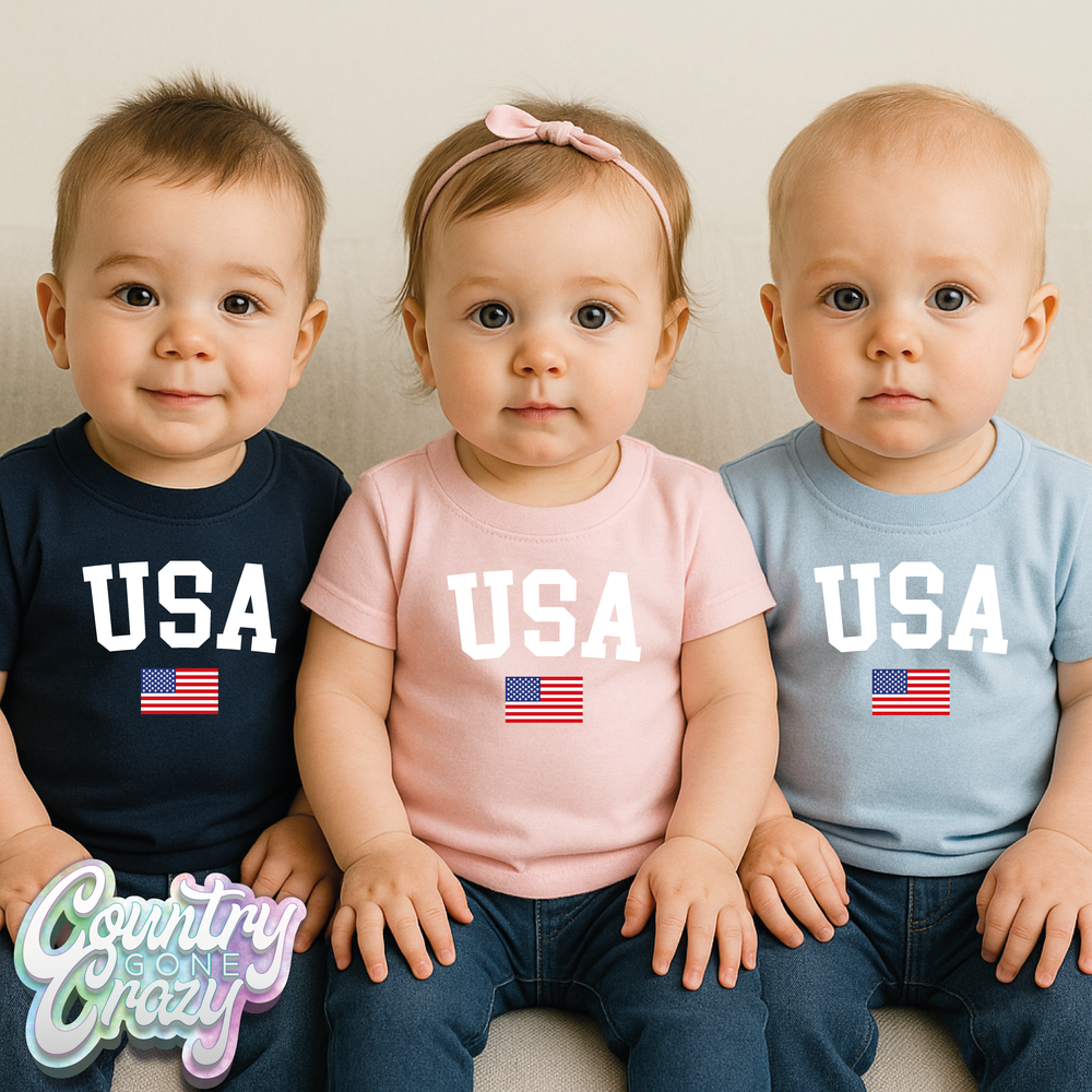 USA •• Infant T-Shirt-Country Gone Crazy-Country Gone Crazy