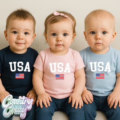 USA •• Infant T-Shirt-Country Gone Crazy-Country Gone Crazy