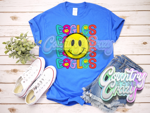 Eagles Smiley T-Shirt-Country Gone Crazy-Country Gone Crazy