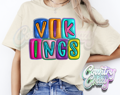 Vikings •• Bubble •• T-Shirt-Country Gone Crazy-Country Gone Crazy