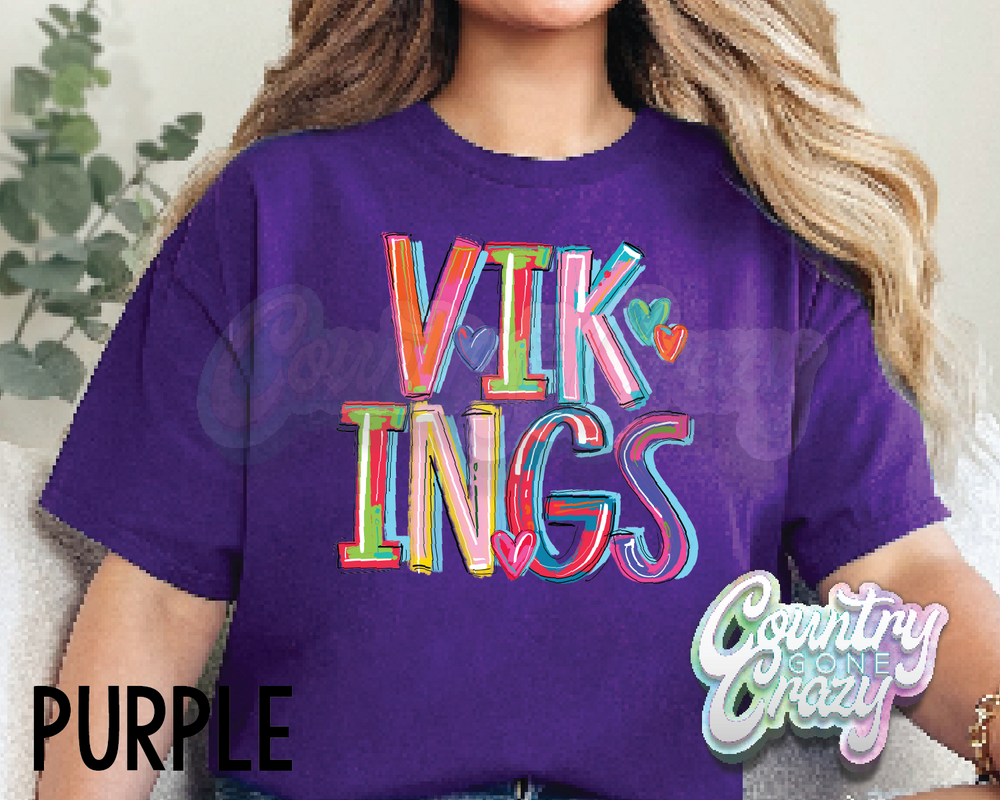 Vikings • Splash • T-Shirt-Country Gone Crazy-Country Gone Crazy