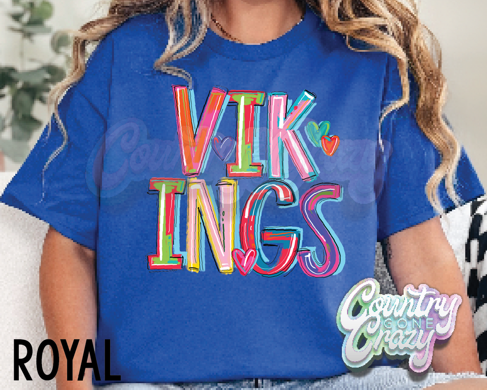 Vikings • Splash • T-Shirt-Country Gone Crazy-Country Gone Crazy