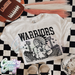 Warriors ~ Letterman ~ Natural T-Shirt-Country Gone Crazy-Country Gone Crazy