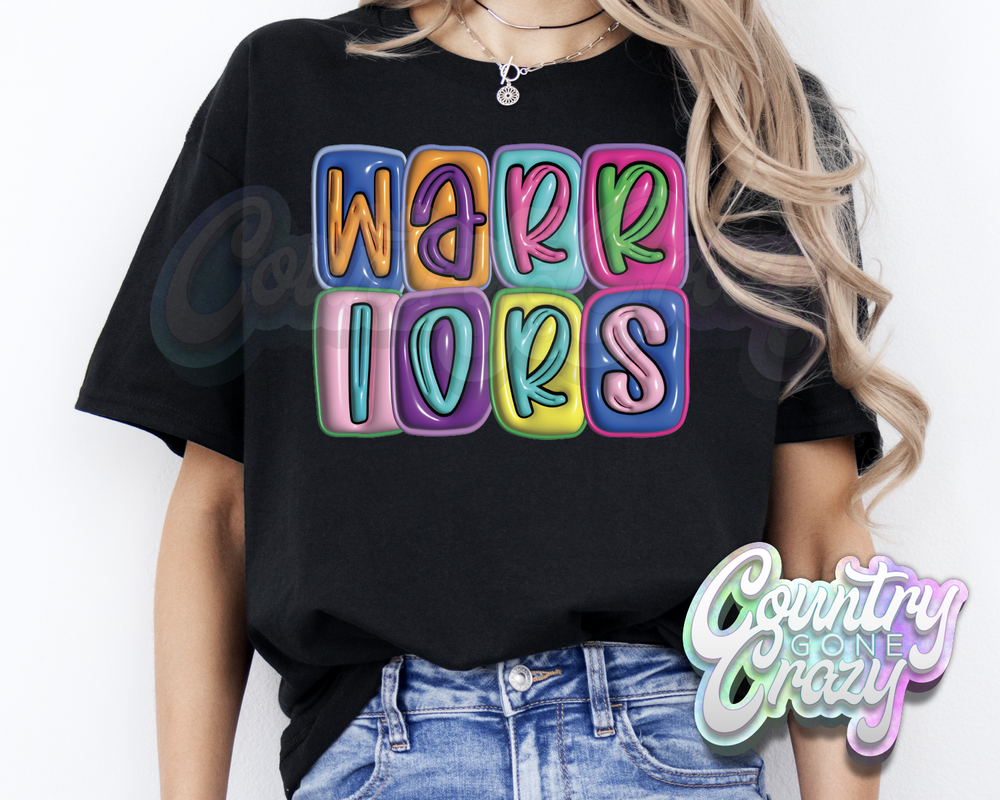 Warriors •• Bubble •• T-Shirt-Country Gone Crazy-Country Gone Crazy