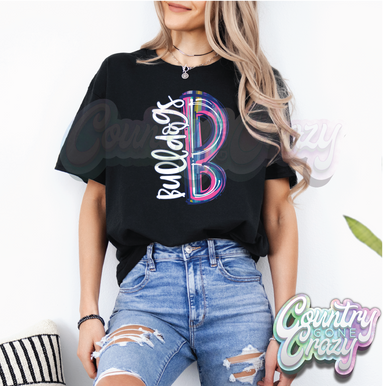 Bulldogs • Water Color • T-Shirt-Country Gone Crazy-Country Gone Crazy