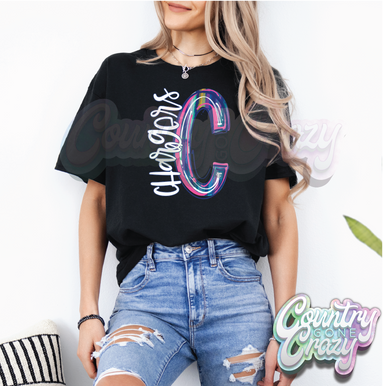 Chargers • Water Color • T-Shirt-Country Gone Crazy-Country Gone Crazy