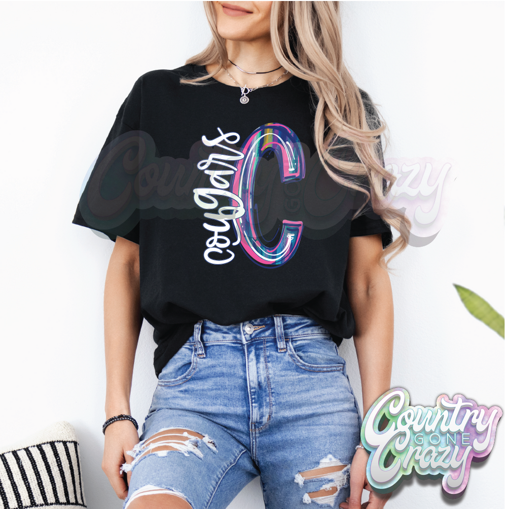 Cougars • Water Color • T-Shirt-Country Gone Crazy-Country Gone Crazy