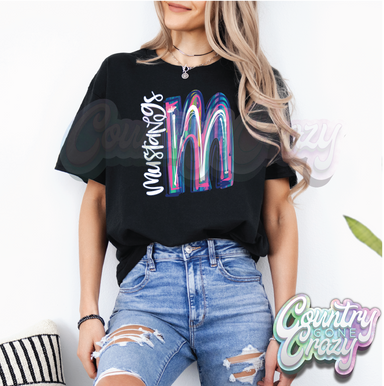 Mustangs • Water Color • T-Shirt-Country Gone Crazy-Country Gone Crazy