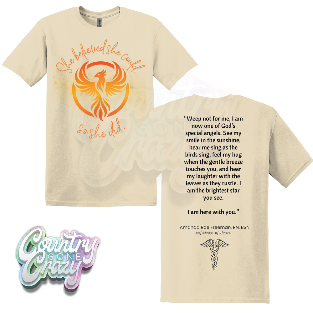 "She believed she could so she did" / T-Shirt-Country Gone Crazy-Country Gone Crazy