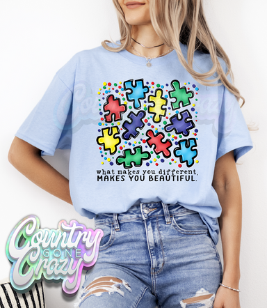 What makes you different, makes you beautiful - T-Shirt-Country Gone Crazy-Country Gone Crazy