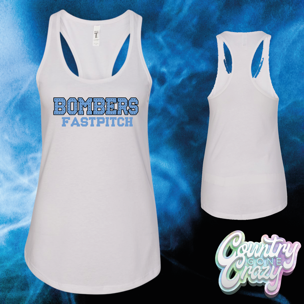 BOMBERS FASTPITCH -  WOMEN'S RACERBACK TANK TOP