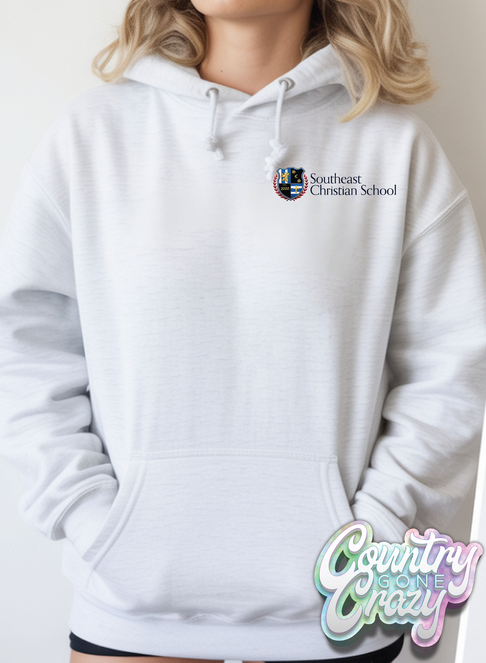 Southeast Christian School // Hoodie // Front Only-Country Gone Crazy-Country Gone Crazy