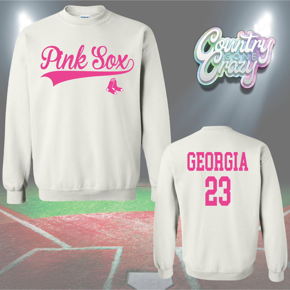 Pink Sox - Sweatshirt-Gildan-Country Gone Crazy