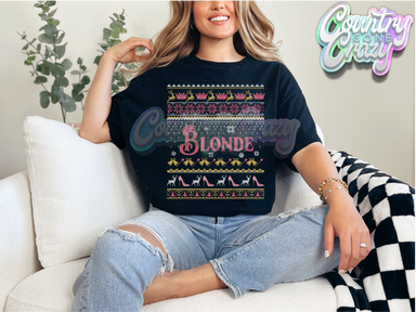 BLONDE - T - SHIRT-Country Gone Crazy-Country Gone Crazy
