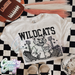 Wildcats ~ Letterman ~ Natural T-Shirt-Country Gone Crazy-Country Gone Crazy