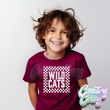Wildcats - Check N Roll - T-Shirt-Country Gone Crazy-Country Gone Crazy