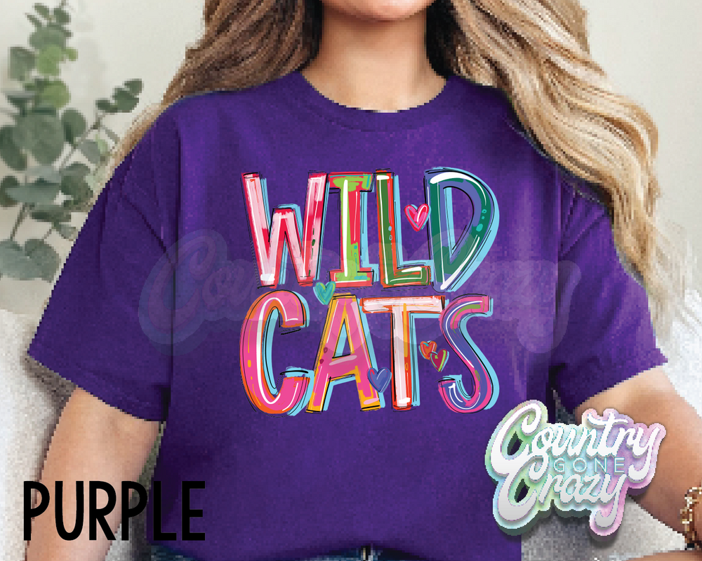 Wildcats • Splash • T-Shirt-Country Gone Crazy-Country Gone Crazy