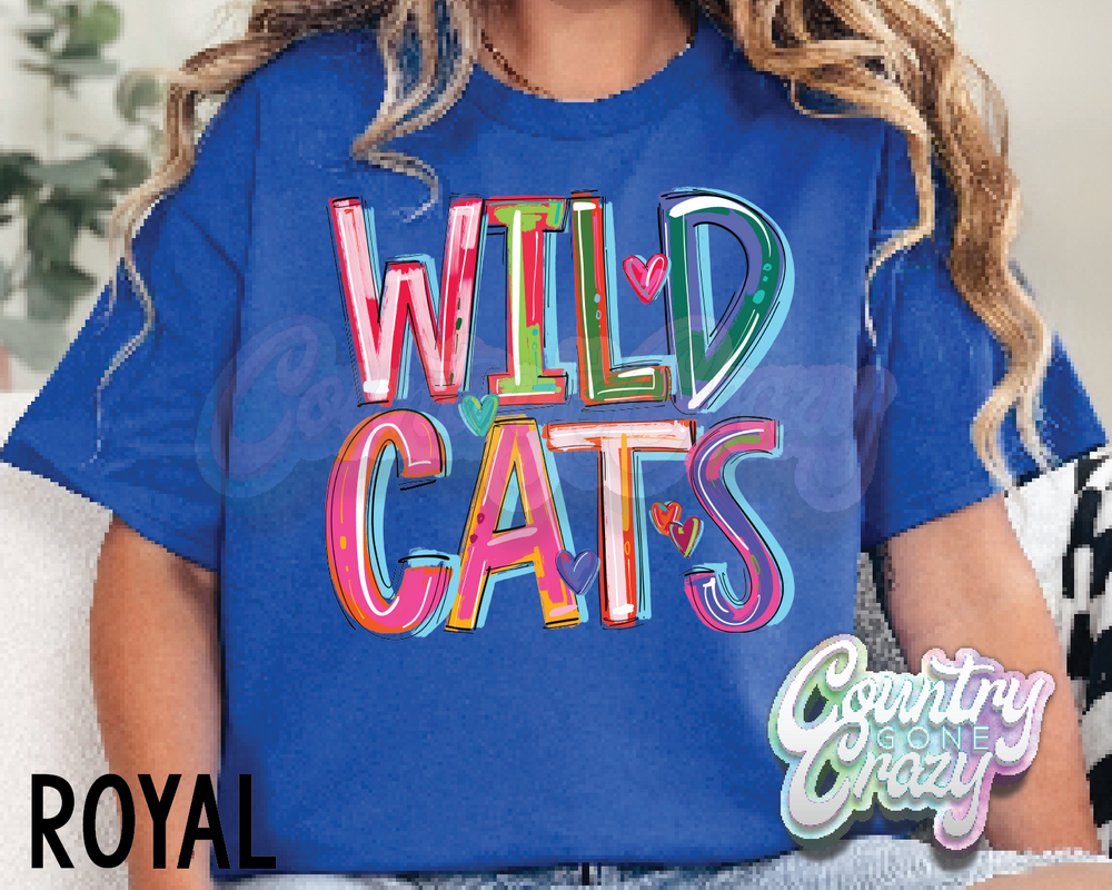 Wildcats • Splash • T-Shirt-Country Gone Crazy-Country Gone Crazy