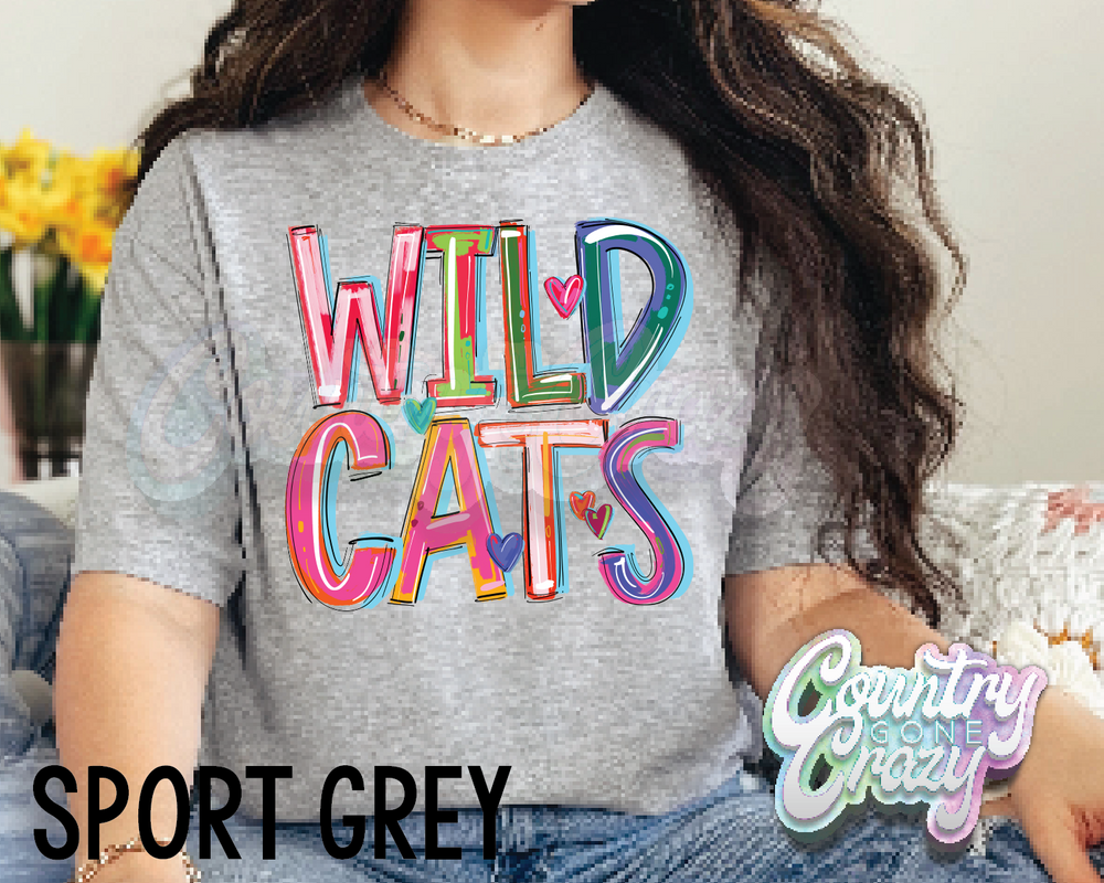 Wildcats • Splash • T-Shirt-Country Gone Crazy-Country Gone Crazy