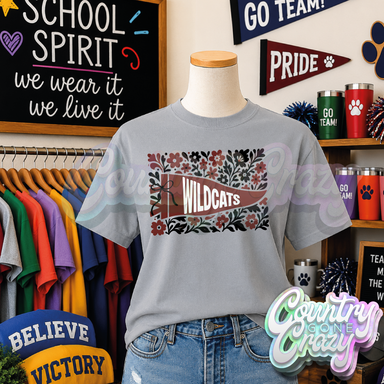 WILDCATS - FLORAL PENNANT-Country Gone Crazy-Country Gone Crazy