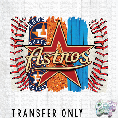 HT1915 • Retro Astros Brust Strokes-Country Gone Crazy-Country Gone Crazy