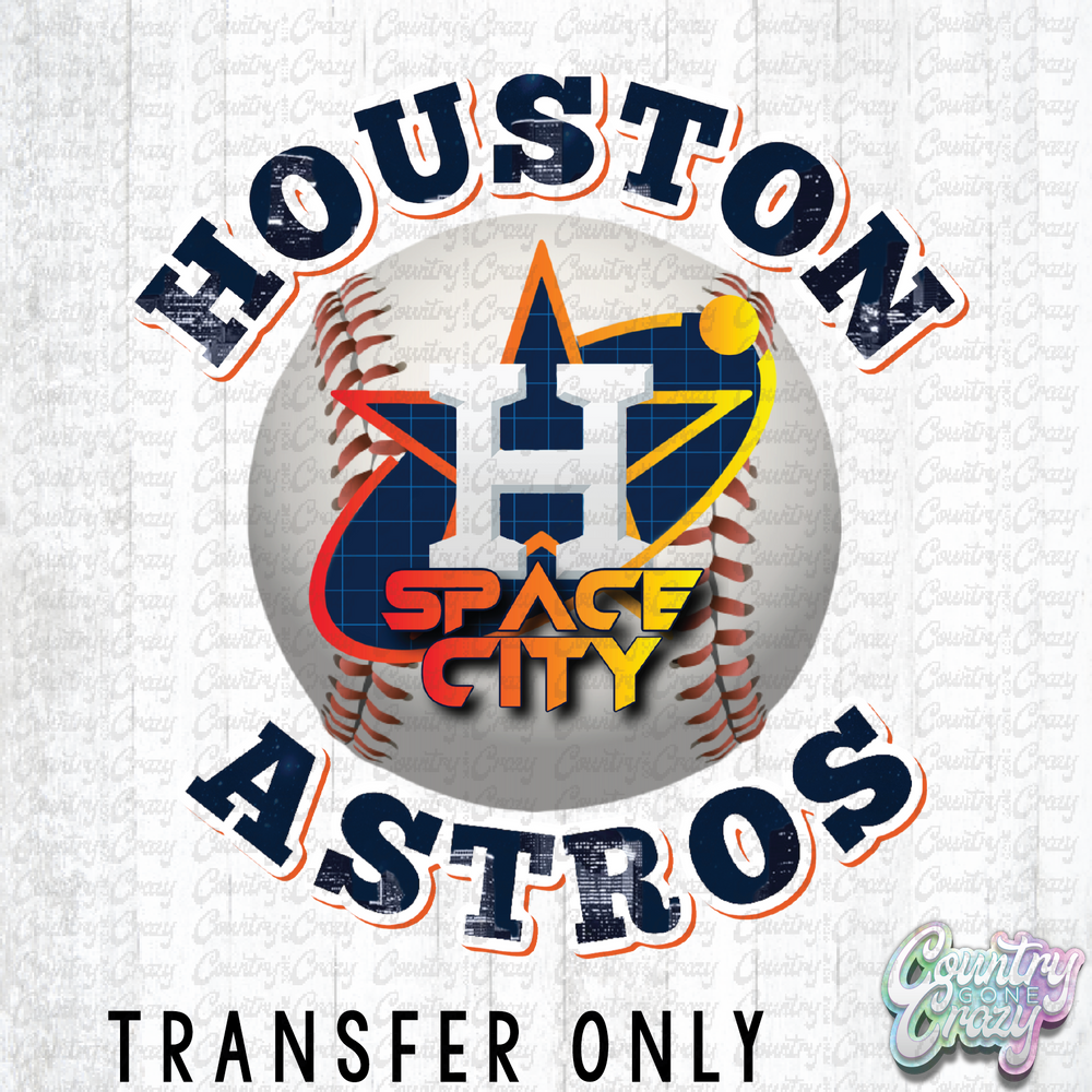 HT2063 • Houston Astros Baseball-Country Gone Crazy-Country Gone Crazy