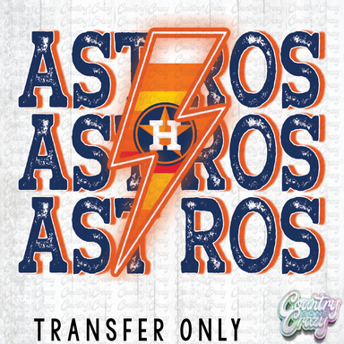 HT2075 • Astros Lightning-Country Gone Crazy-Country Gone Crazy