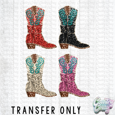 HT3346 • GLITTER BOOTS-Country Gone Crazy-Country Gone Crazy