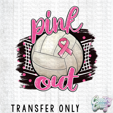 HT3703 • PINK OUT VOLLEYBALL-Country Gone Crazy-Country Gone Crazy