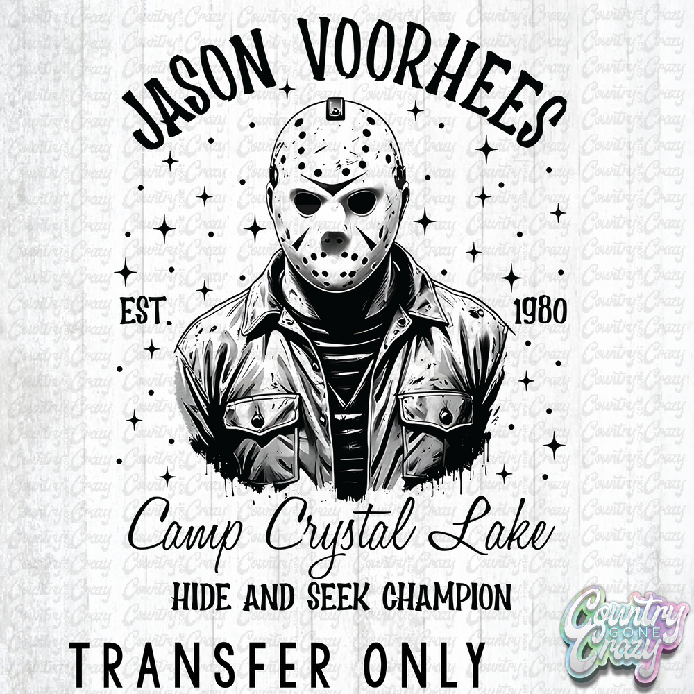 HT3757 • GHOSTFACE - JASON CAMP CRYSTAL LAKE-Country Gone Crazy-Country Gone Crazy