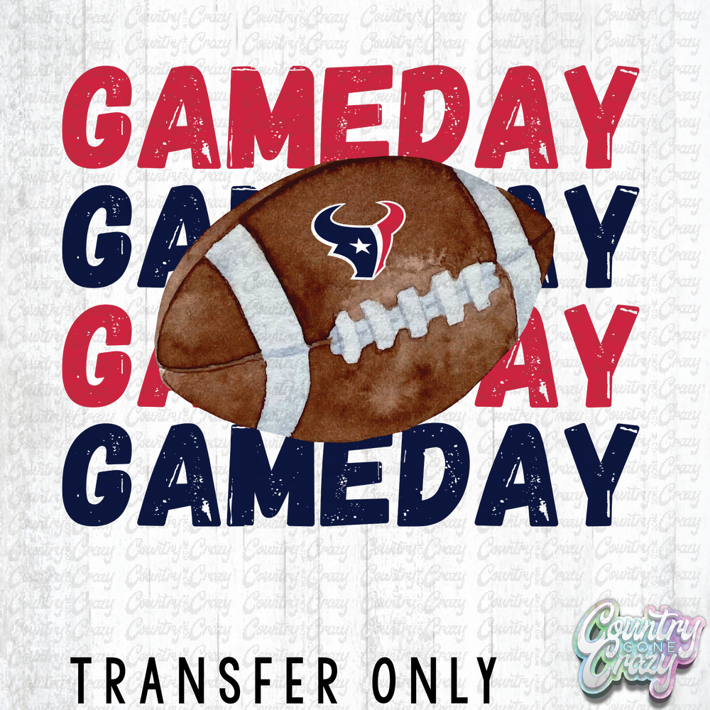 HT3768 • GAME DAY TEXANS-Country Gone Crazy-Country Gone Crazy