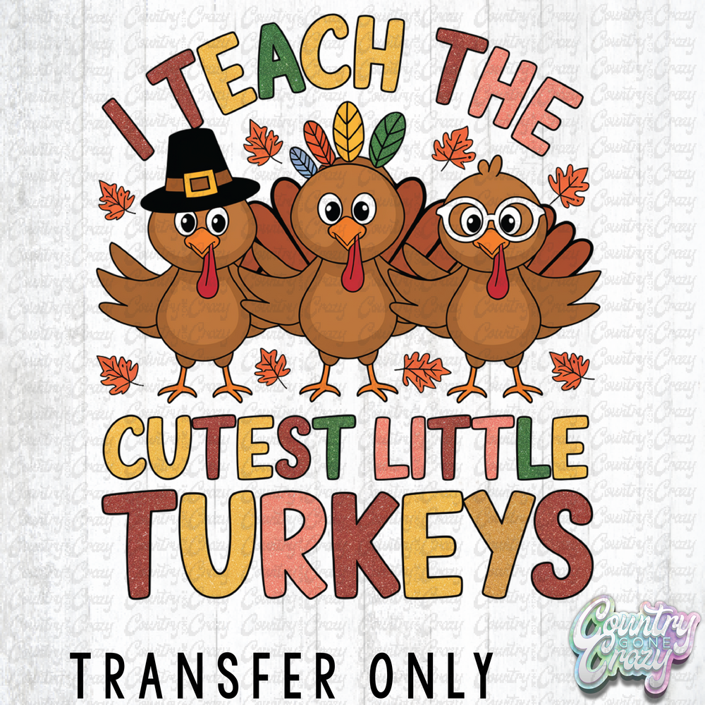 HT3806 • I TEACH THE CUTEST TURKEYS-Country Gone Crazy-Country Gone Crazy