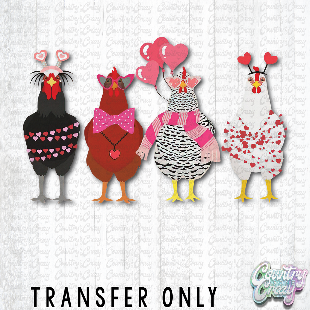 HT3985 • VALENTINE'S CHICKENS-Country Gone Crazy-Country Gone Crazy