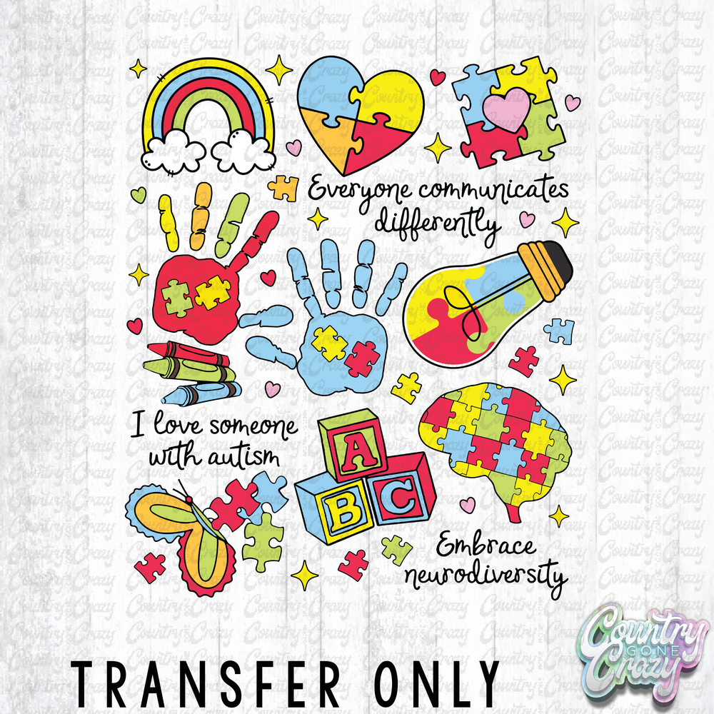HT4225 • I LOVE SOEMONE WITH AUSTISM-Country Gone Crazy-Country Gone Crazy