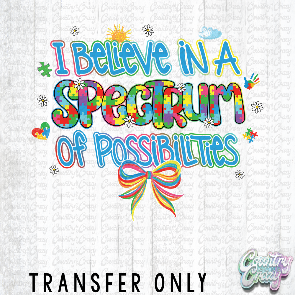 HT4230 • I BELIEVE IN A SPECTRUM OF POSSIBILITIES-Country Gone Crazy-Country Gone Crazy