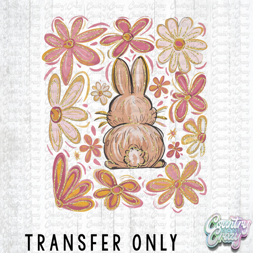 HT4247 • EASTER BUNNY BOHO-Country Gone Crazy-Country Gone Crazy