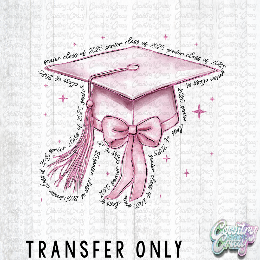 HT4292 • CLASS OF 2025 PINK BOW TASSLE-Country Gone Crazy-Country Gone Crazy